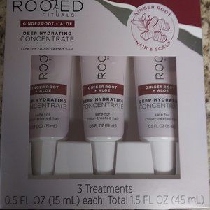 Rooted Rituals Ginger Root Aloe Deep Hydrating Concentrate Hair 3 treatments 1.5